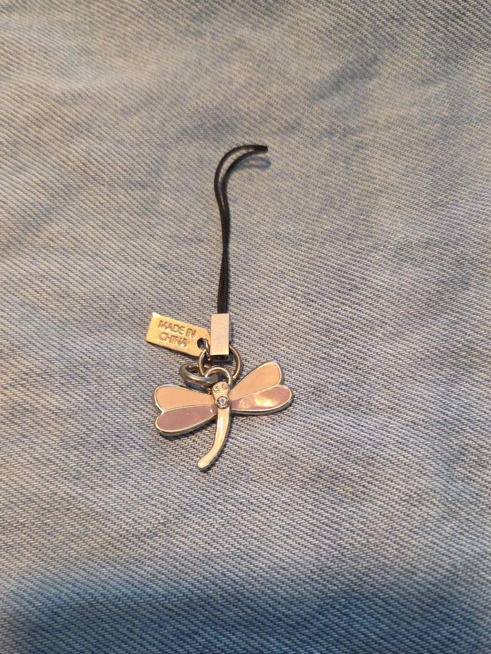 Vtg. COACH Enamel Dragonfly Purse Charm